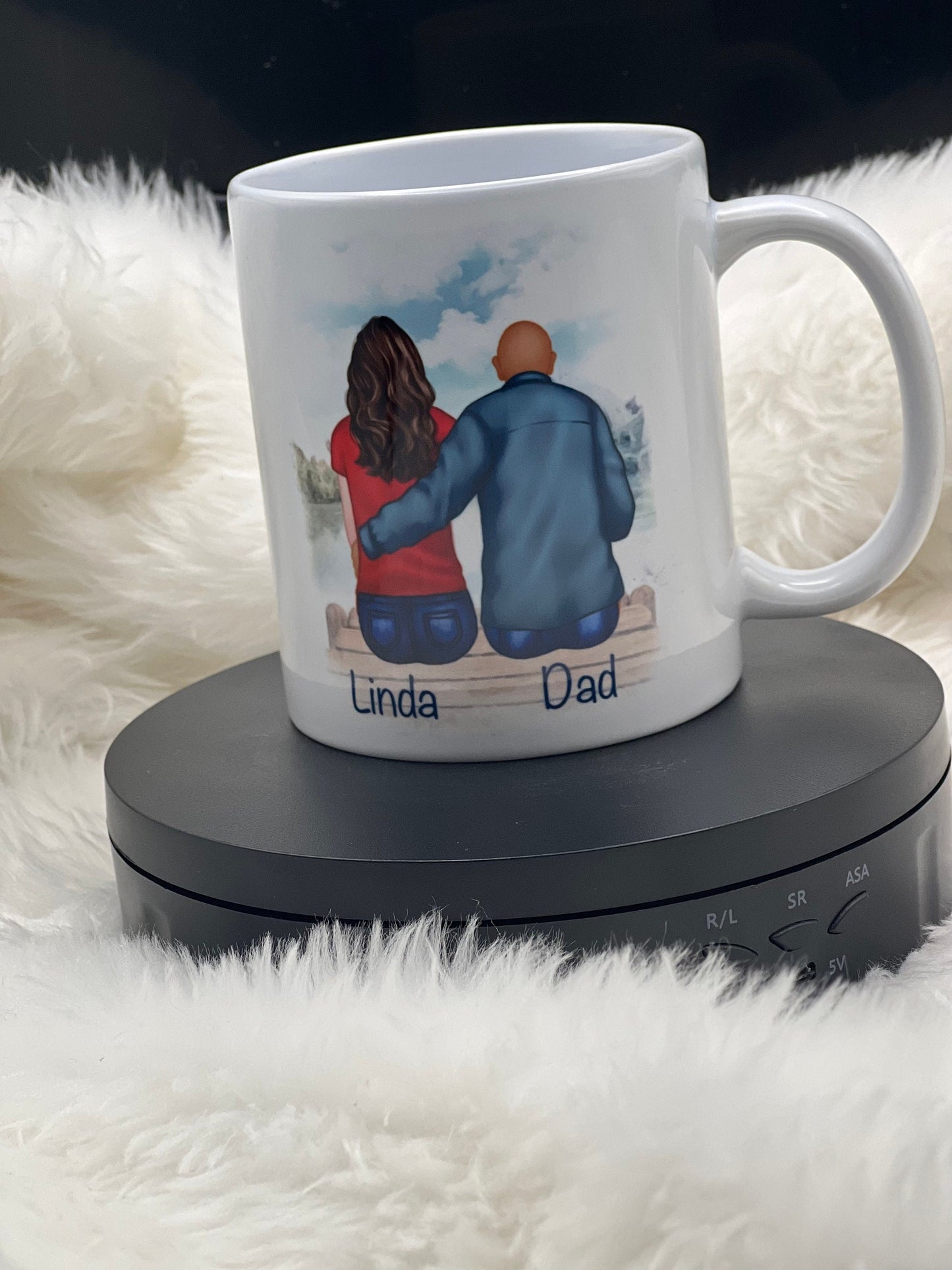 Personalised Father And Daughter Mug. Gift For Him, Present, Fathers Day, Birthday Present, Stocking Filler.
