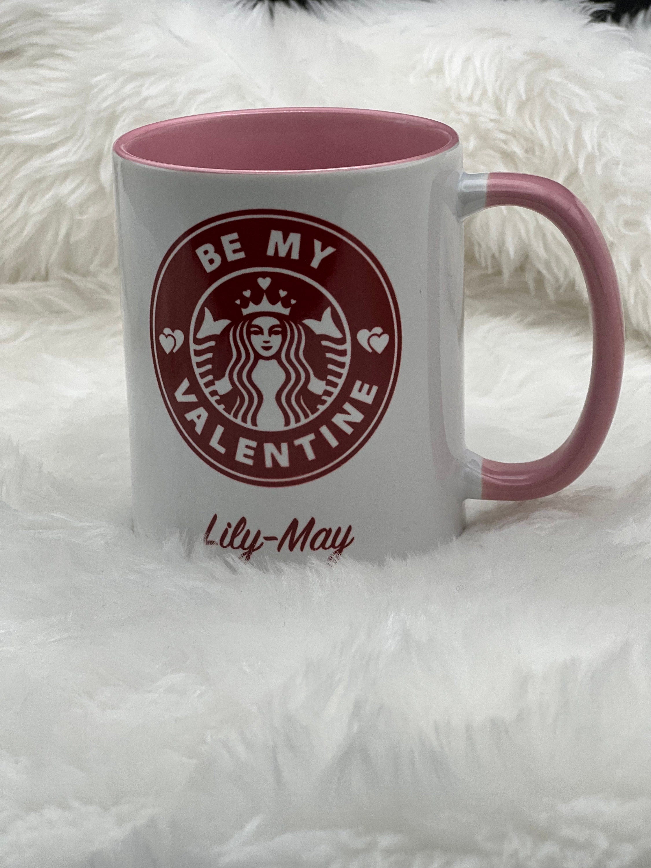 Personlised Star Bucks Mug. Travel Mug.  Hand Made. Valentines Gift For Her. Valentines Gift For Him. 14 February.