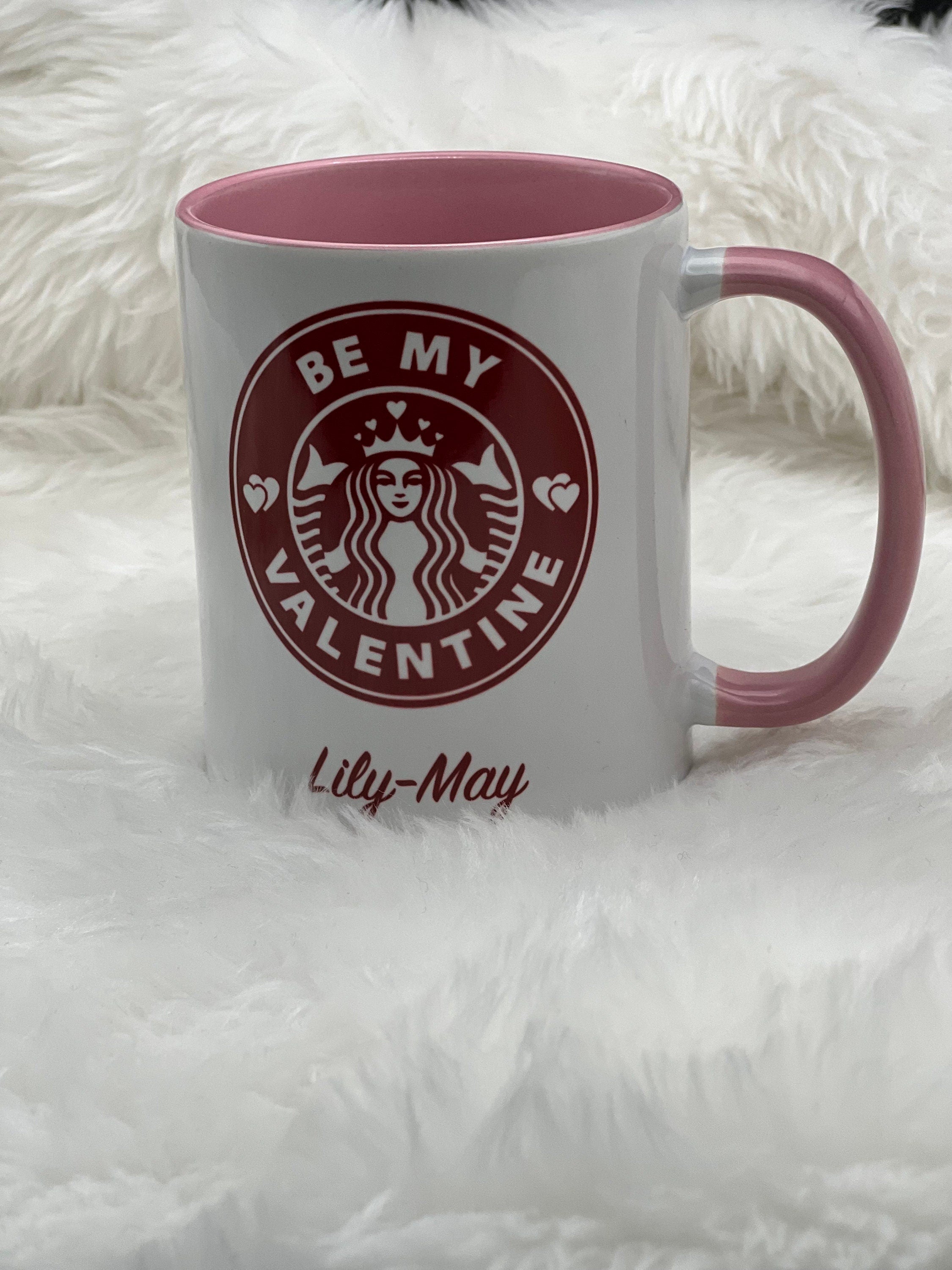 Personlised Star Bucks Mug. Travel Mug.  Hand Made. Valentines Gift For Her. Valentines Gift For Him. 14 February.
