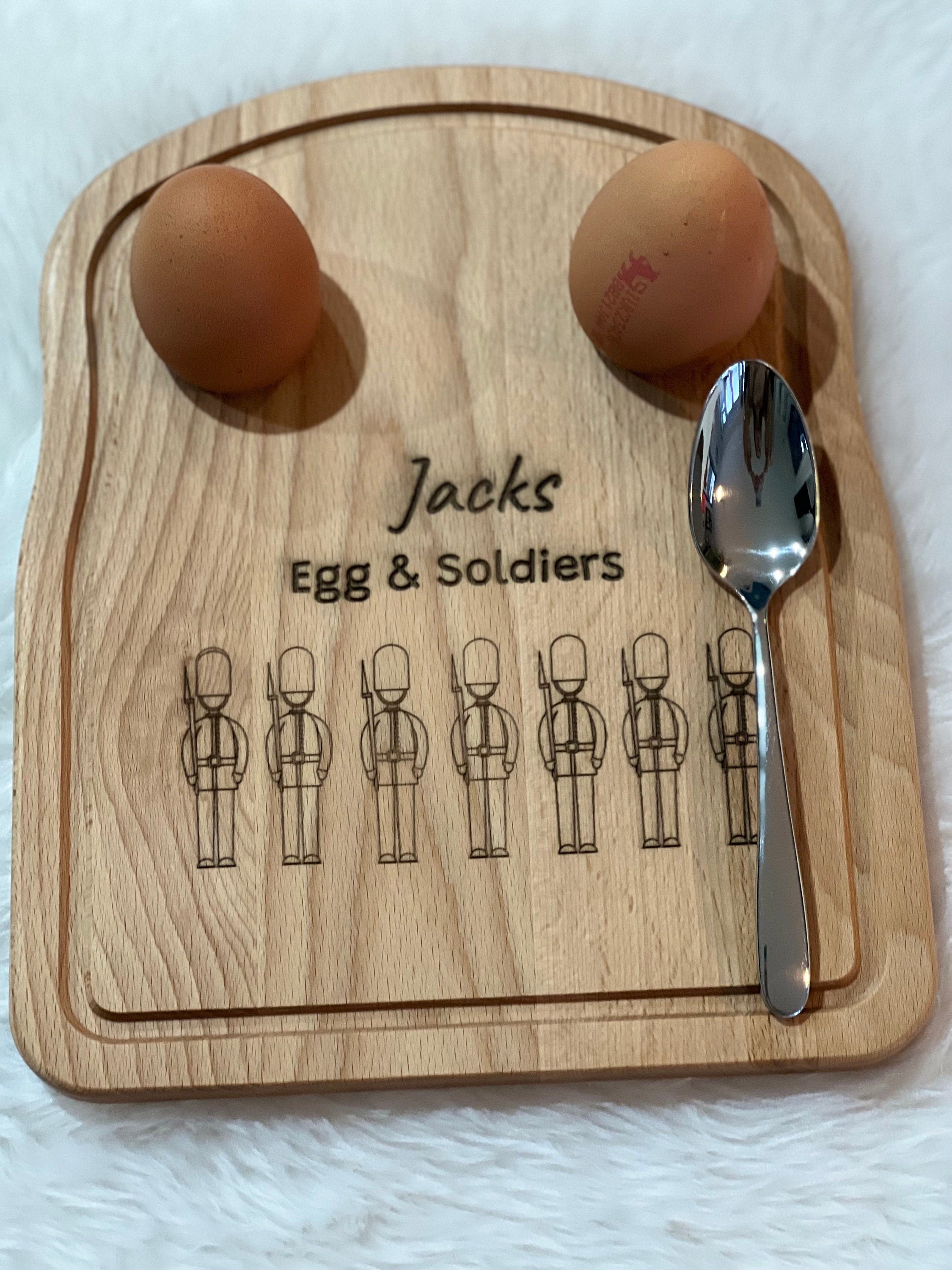 Personlised Egg Board. Hand Made. Gift. Present. Dippy Eggs. Eggs And Soldiers.